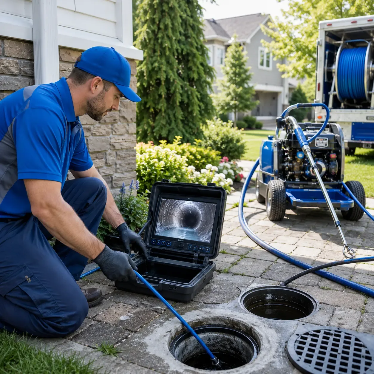 Outdoor drain cleaning professionals serving West Charleston, VT